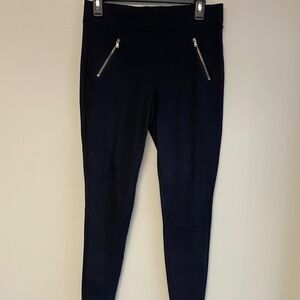 Tinsel Black Zip Detail Pants (Size L)